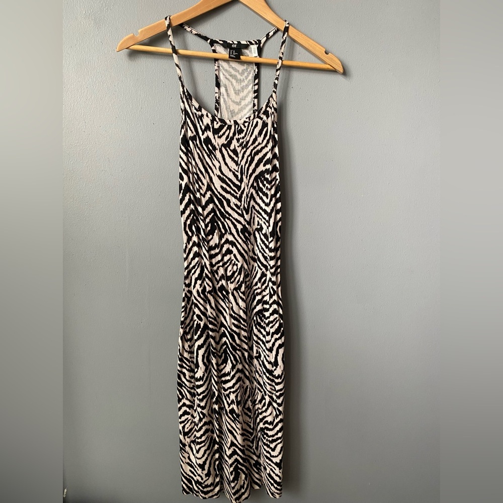 H&M Zebra Print Spaghetti Strap Dress - Picture 3 of 4